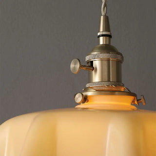 ZOWALA - Classic Blue Glass Floral Dining Room Pendant Light Image - 23