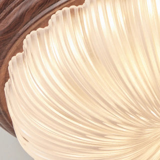 Bedroom Modern Cocoa Drum Flush Mount Ceiling Light Zawala Image - 12