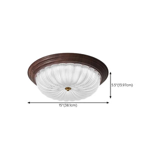 Bedroom Modern Cocoa Drum Flush Mount Ceiling Light Zawala #size