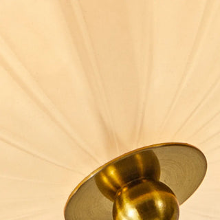 Bedroom Modern Cocoa Drum Flush Mount Ceiling Light Zawala Image - 8