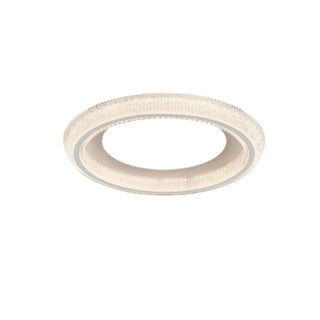 Bedroom Clear Glass White Round Flush Mount Light Zawala Image - 8