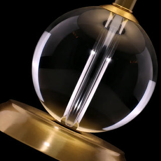 ZOWALA - Drum-Shaped Shade Crystal Ball Base Bedside Table Lamp Image - 8