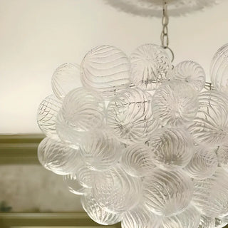ZOWALA - Clear Bubble Cluster Chain Chandelier Image - 14
