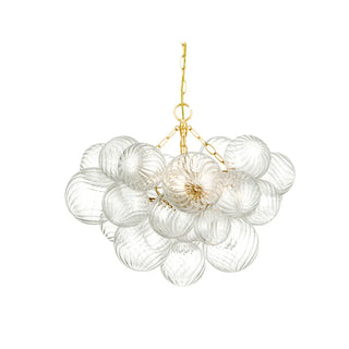ZOWALA - Clear Bubble Cluster Chain Chandelier Image - 6