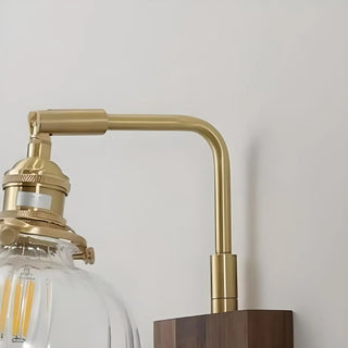 ZOWALA - Trendy Brass Globe Glass Wall Light with Pull Chain Image - 9