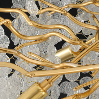 ZOWALA - Luxury Gold Tree Branch Island Chandelier Image - 11