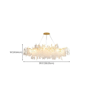 ZOWALA - Luxury Gold Tree Branch Island Chandelier Image - 14