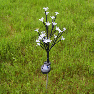 Plastic Flower Lampshade LED Lawn Landscape Lighting Zawala Image - 1