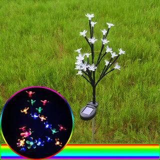 Plastic Flower Lampshade LED Lawn Landscape Lighting Zawala Image - 4