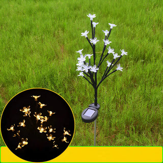 Plastic Flower Lampshade LED Lawn Landscape Lighting Zawala Image - 5