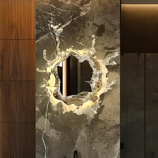 Unique Artistic White LED Vanity Mirror Light Zawala Image - 1