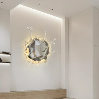 Unique Artistic White LED Vanity Mirror Light Zawala Image - 3