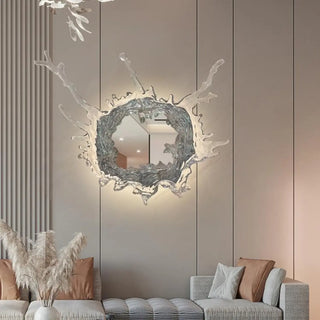 Unique Artistic White LED Vanity Mirror Light Zawala Image - 6