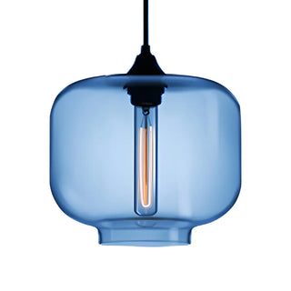 Colorful Modern Glass Mini Cylinder Pendant Light Set Zawala Image - 3