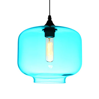 Colorful Modern Glass Mini Cylinder Pendant Light Set Zawala Image - 6