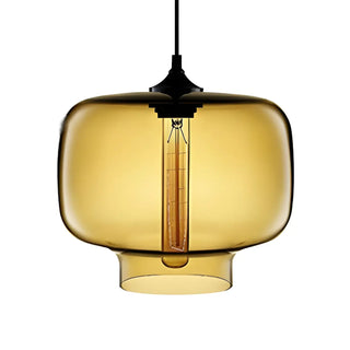 Colorful Modern Glass Mini Cylinder Pendant Light Set Zawala Image - 7