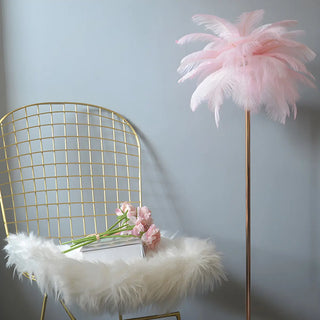 Colorful Feather Modern Gold Metal LED Floor Lamp Zawala Image - 10