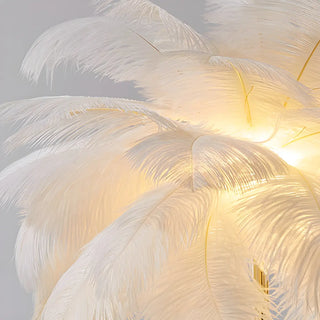 Colorful Feather Modern Gold Metal LED Floor Lamp Zawala Image - 16