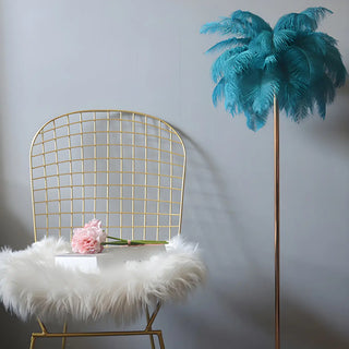 Colorful Feather Modern Gold Metal LED Floor Lamp Zawala Image - 12