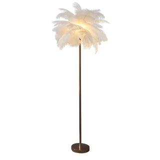 Colorful Feather Modern Gold Metal LED Floor Lamp Zawala Image - 19
