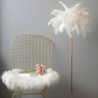 Colorful Feather Modern Gold Metal LED Floor Lamp Zawala Image - 9
