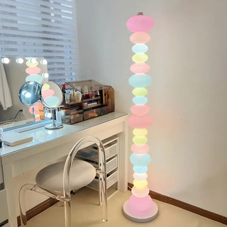 Playful Colorful Stacked Candy Stone Floor Lamp Zawala Image - 1