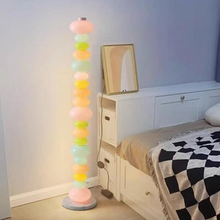 Playful Colorful Stacked Candy Stone Floor Lamp Zawala Image - 2
