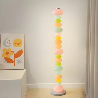 Playful Colorful Stacked Candy Stone Floor Lamp Zawala Image - 3