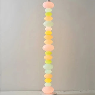 Playful Colorful Stacked Candy Stone Floor Lamp Zawala Image - 8