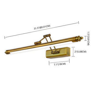 Retro Gold Adjustable LED Stainless Steel Vanity Light Image - 8