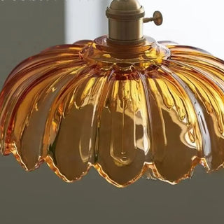 Contemporary 1 Light Angular Ceiling Lamp with Sage/Transparent Vitreous Shade and Cord Zawala Image - 6