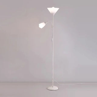 2-Light Black Cone Adjustable Reading Floor Lamp Zawala Image - 14