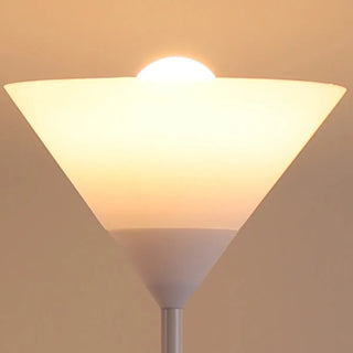 2-Light Black Cone Adjustable Reading Floor Lamp Zawala Image - 7
