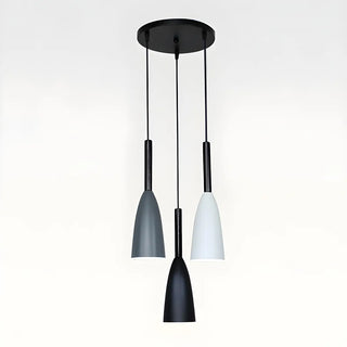 ZOWALA - Contemporary Cone Iron Dining Room 3-Light Pendant Light Image - 5