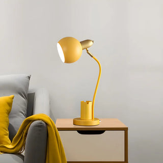 Fashionable Macaron Metal Base Modern Dome Table Lamp Zawala Image - 1