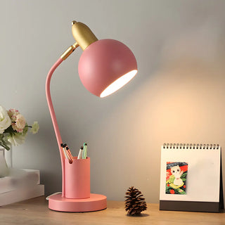 Fashionable Macaron Metal Base Modern Dome Table Lamp Zawala Image - 11