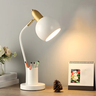 Fashionable Macaron Metal Base Modern Dome Table Lamp Zawala Image - 12
