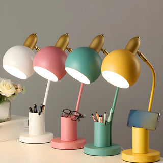 Fashionable Macaron Metal Base Modern Dome Table Lamp Zawala Image - 13