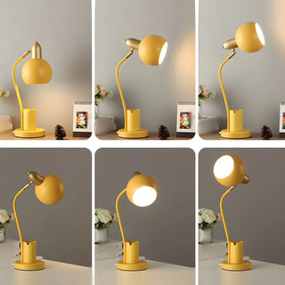 Fashionable Macaron Metal Base Modern Dome Table Lamp Zawala Image - 14