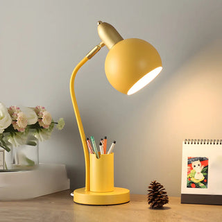 Fashionable Macaron Metal Base Modern Dome Table Lamp Zawala Image - 2
