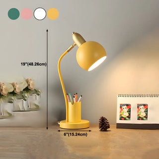 Fashionable Macaron Metal Base Modern Dome Table Lamp Zawala #size