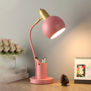 Fashionable Macaron Metal Base Modern Dome Table Lamp Zawala Image - 8