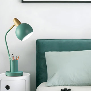 Fashionable Macaron Metal Base Modern Dome Table Lamp Zawala Image - 9