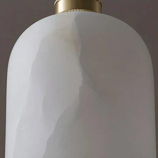 Contemporary Bell Alabaster Gold Mini Bedroom Pendant Light Zawala Image - 13