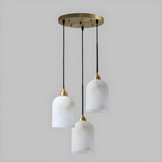 Contemporary Bell Alabaster Gold Mini Bedroom Pendant Light Zawala Image - 8