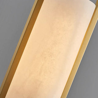 Contemporary Cylinder Alabaster Dining Room Pendant Light Zawala Image - 12