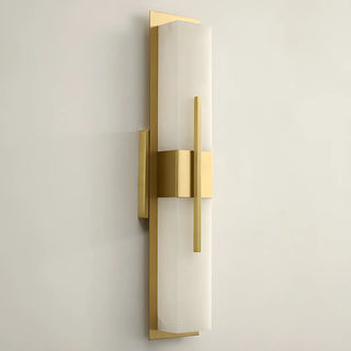 Contemporary Rectangle Alabaster Bedroom Medium Wall Lamp Zawala Image - 14