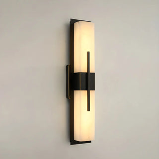Contemporary Rectangle Alabaster Bedroom Medium Wall Lamp Zawala Image - 3
