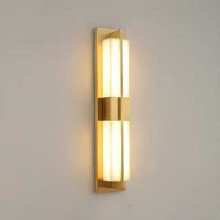 Contemporary Rectangle Alabaster Bedroom Medium Wall Lamp Zawala Image - 7