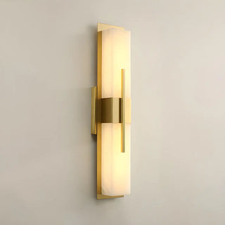 Contemporary Rectangle Alabaster Bedroom Medium Wall Lamp Zawala Image - 9